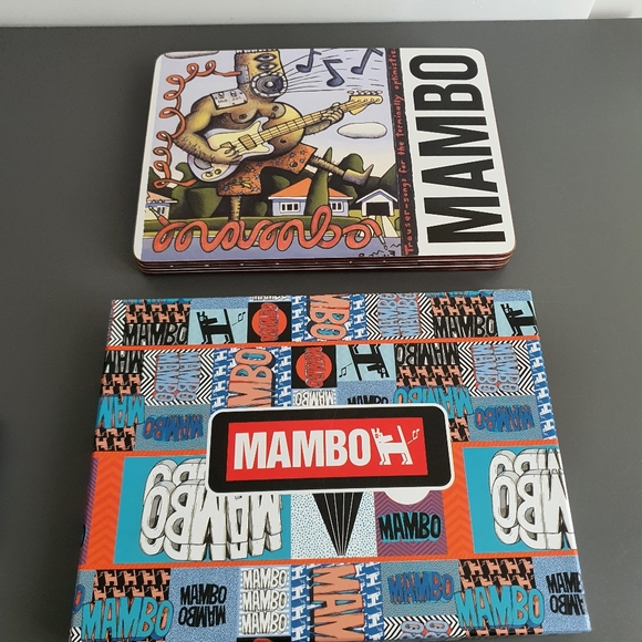 Brand New MAMBO Cork Backed Placemats Boxset x6 - Picture 2 of 12
